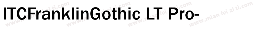 ITCFranklinGothic LT Pro字体转换